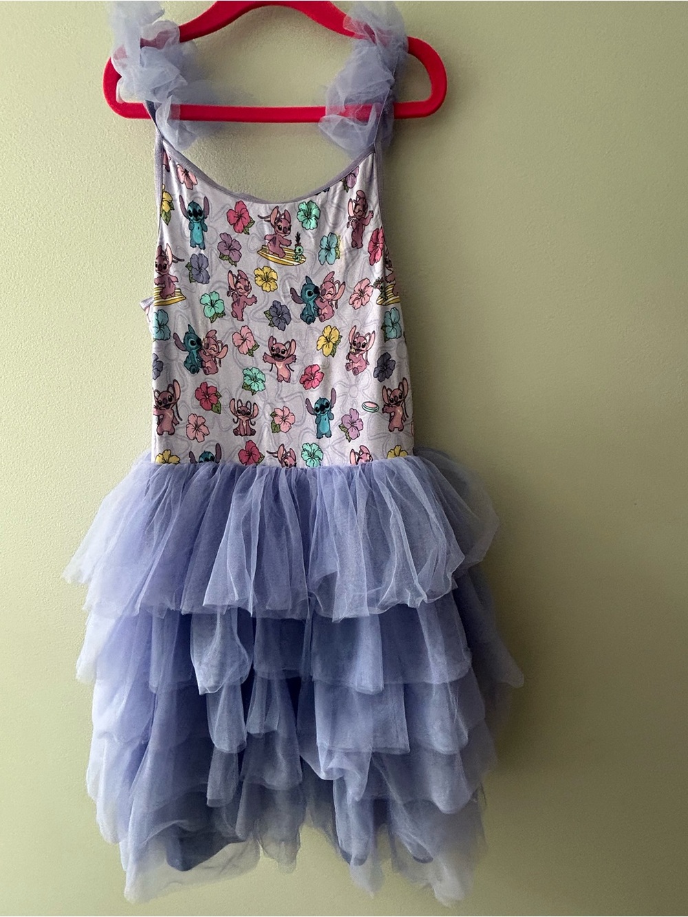Disney Tropical Stitch and Angel Tulle Smocked Dress